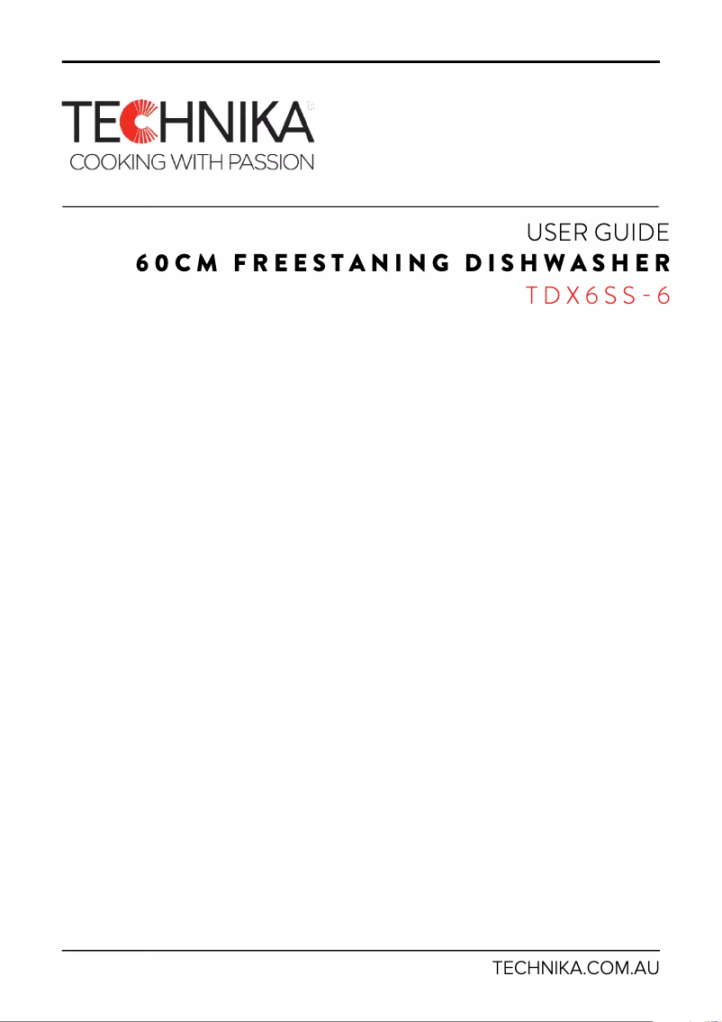 Image de la première page du manuel de l'appareil TDX6SS-6