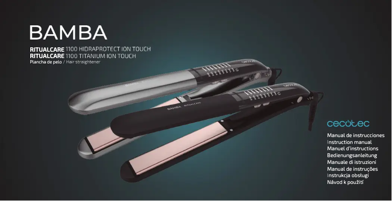 First page image of the manual for RitualCare 1100 Hydrotect Ion Touch