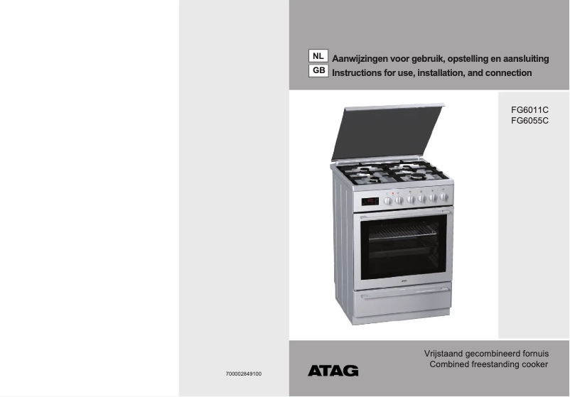 First page image of the manual for FG6055C