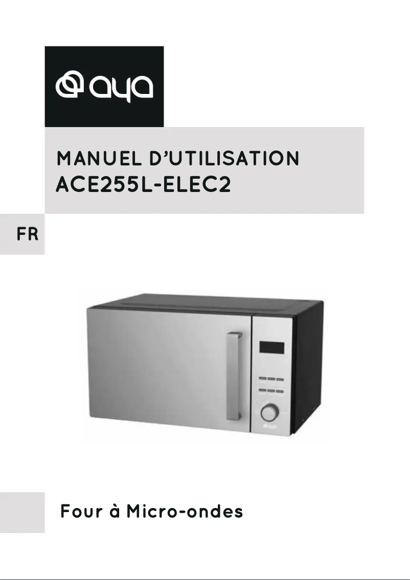 First page image of the manual for ACE255L