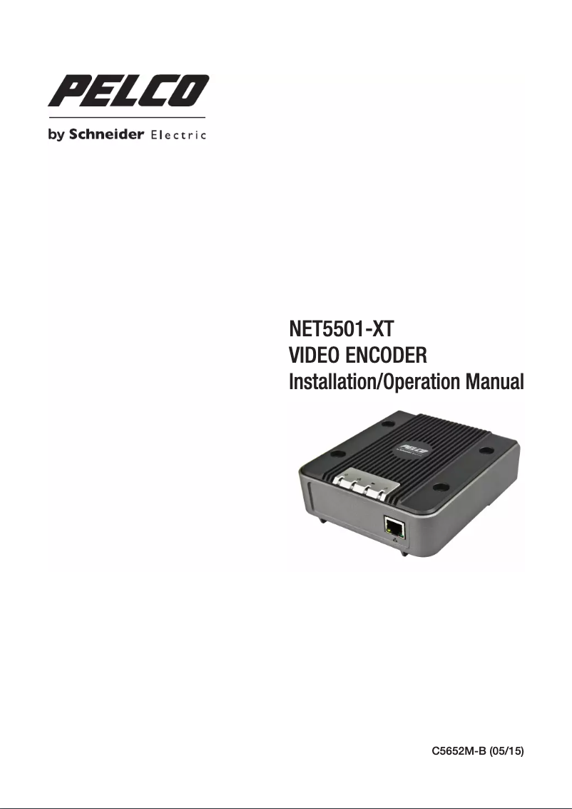 First page image of the manual for NET5500
