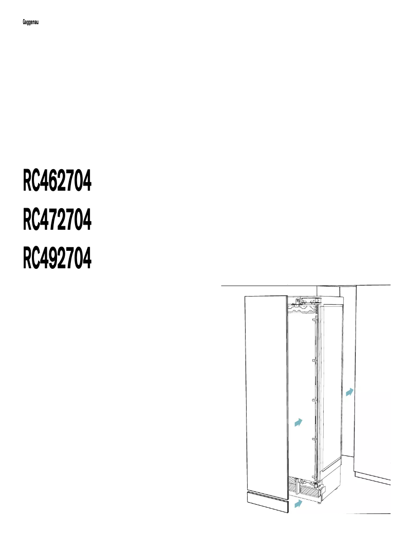 First page image of the manual for RC492704