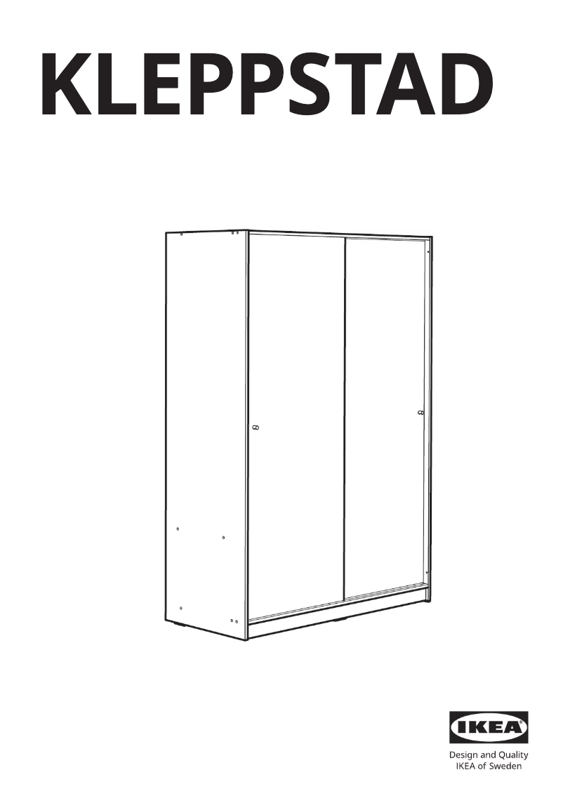 Page 1 of the manual Instructions / Assembly Ikea KLEPPSTAD