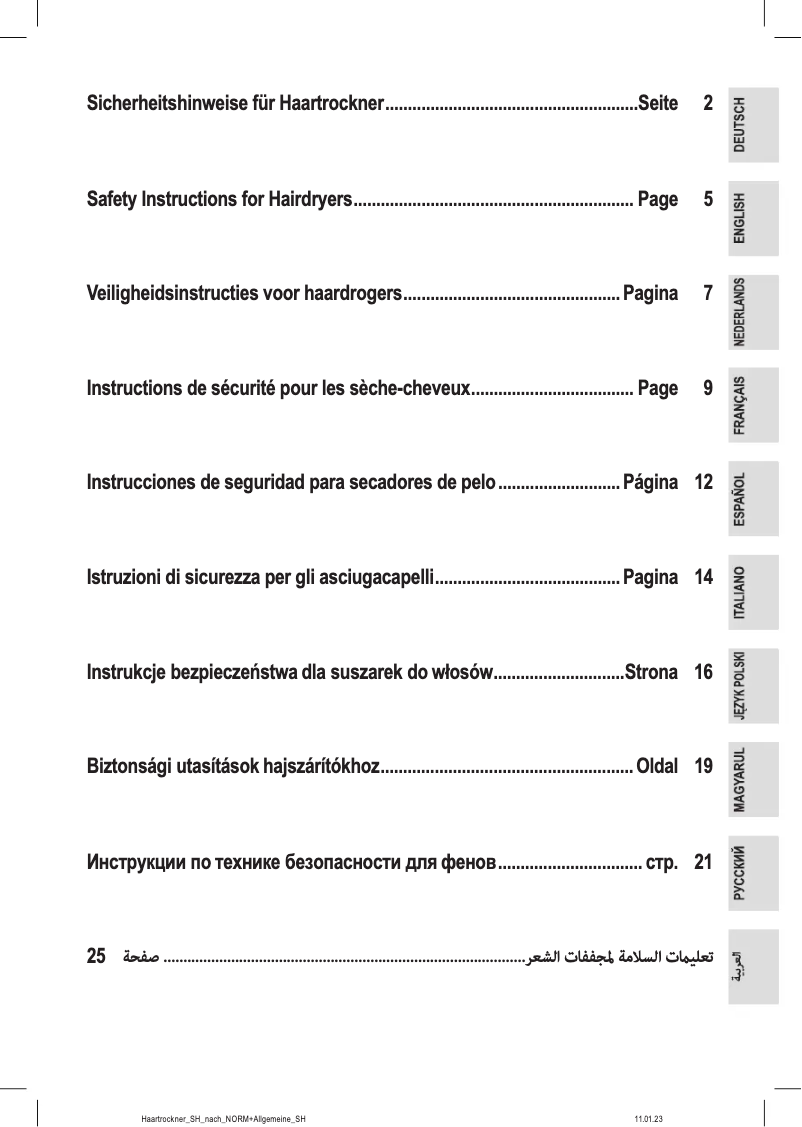 Image de la première page du manuel de l'appareil PC-HTD 3113