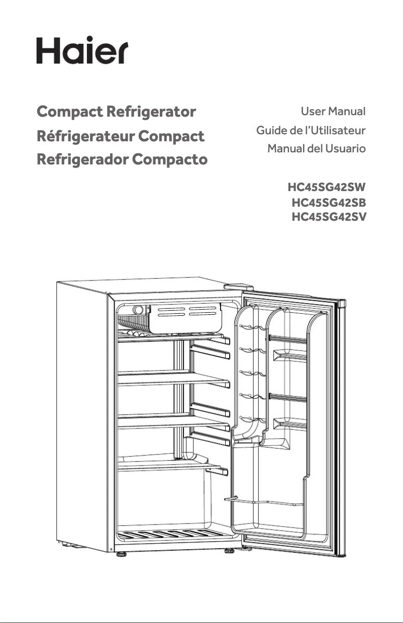 Page 1 of the manual User Manual Marvel HC45SG42SB