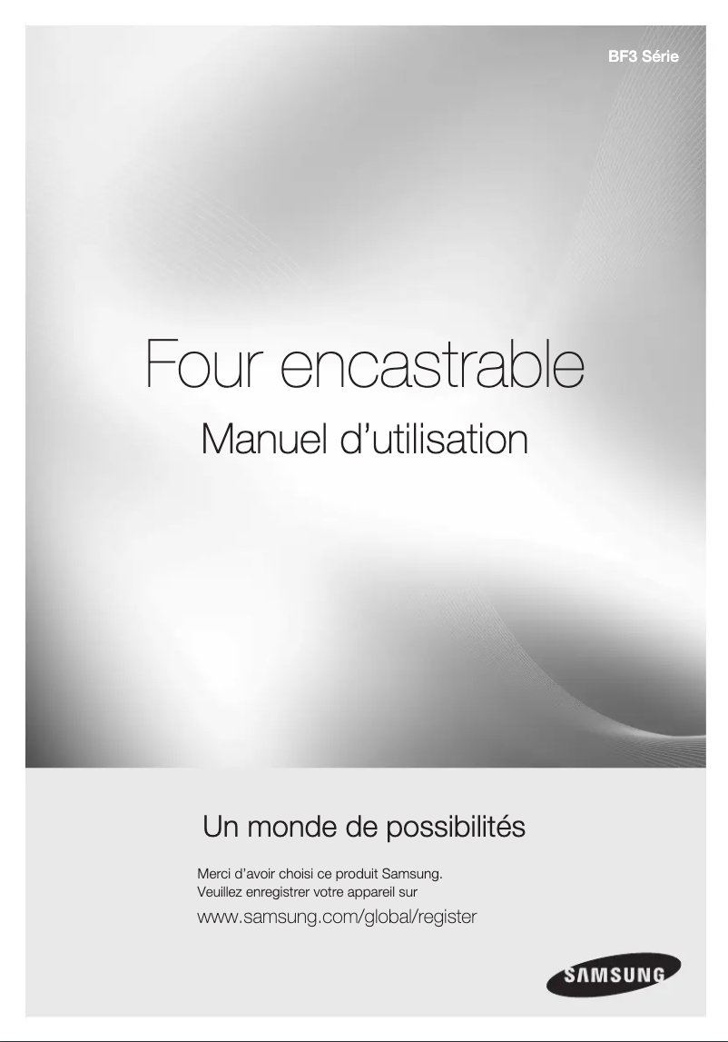 First page image of the manual for BF3SERIE