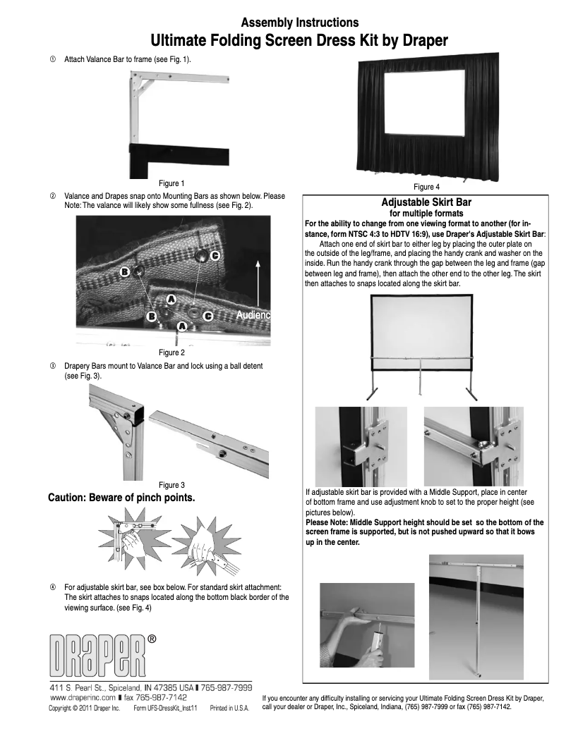 First page image of the manual for Ultimate Folding Screen