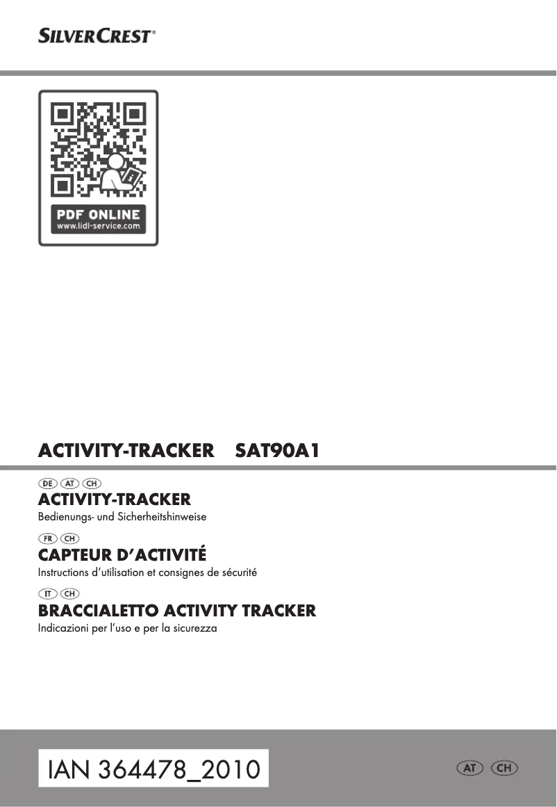 Image de la première page du manuel de l'appareil SAT90