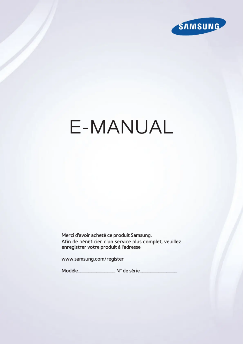 First page image of the manual for UA48HU8500T