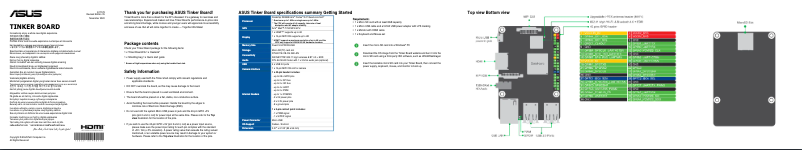 Page 1 of the manual User Manual Asus Tinker Board