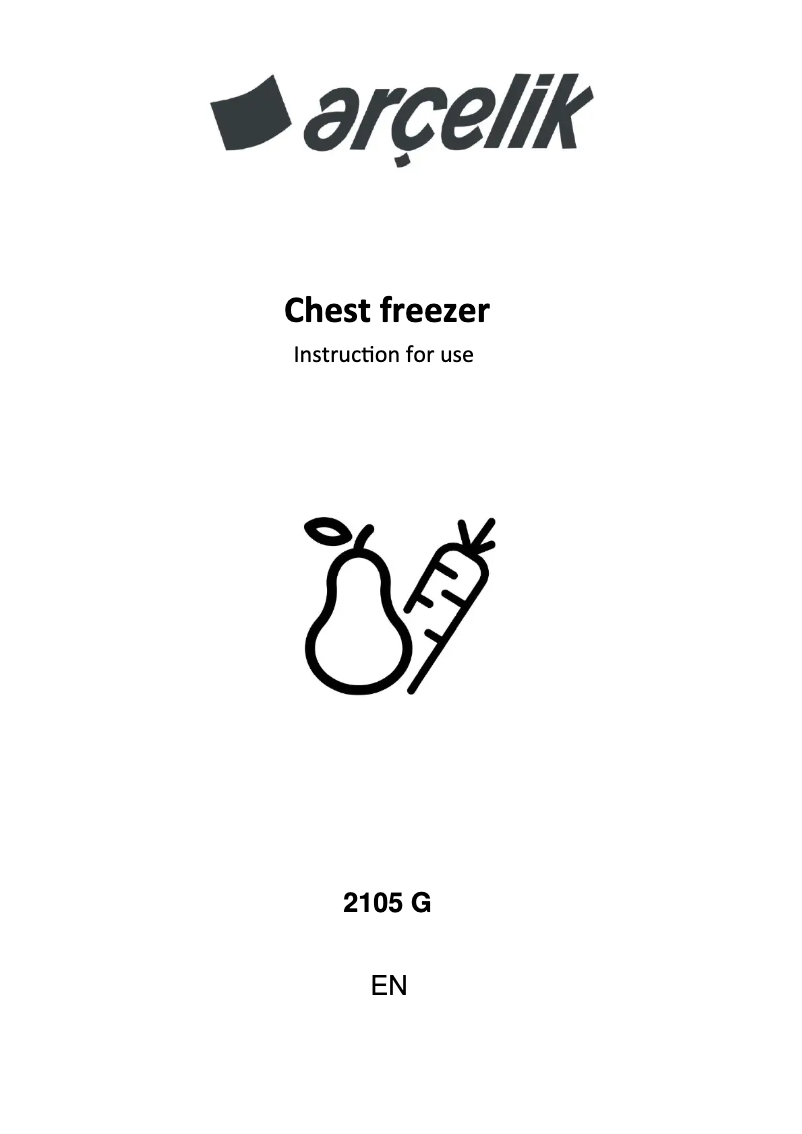 First page image of the manual for 2105 G