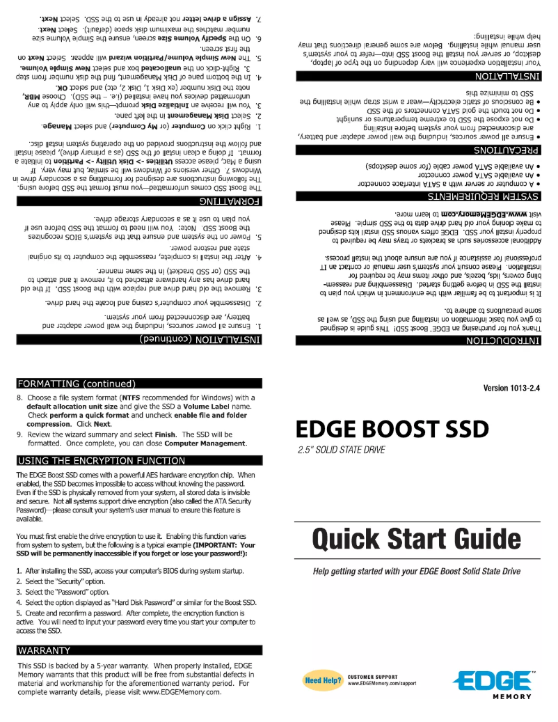 First page image of the manual for Boost Pro