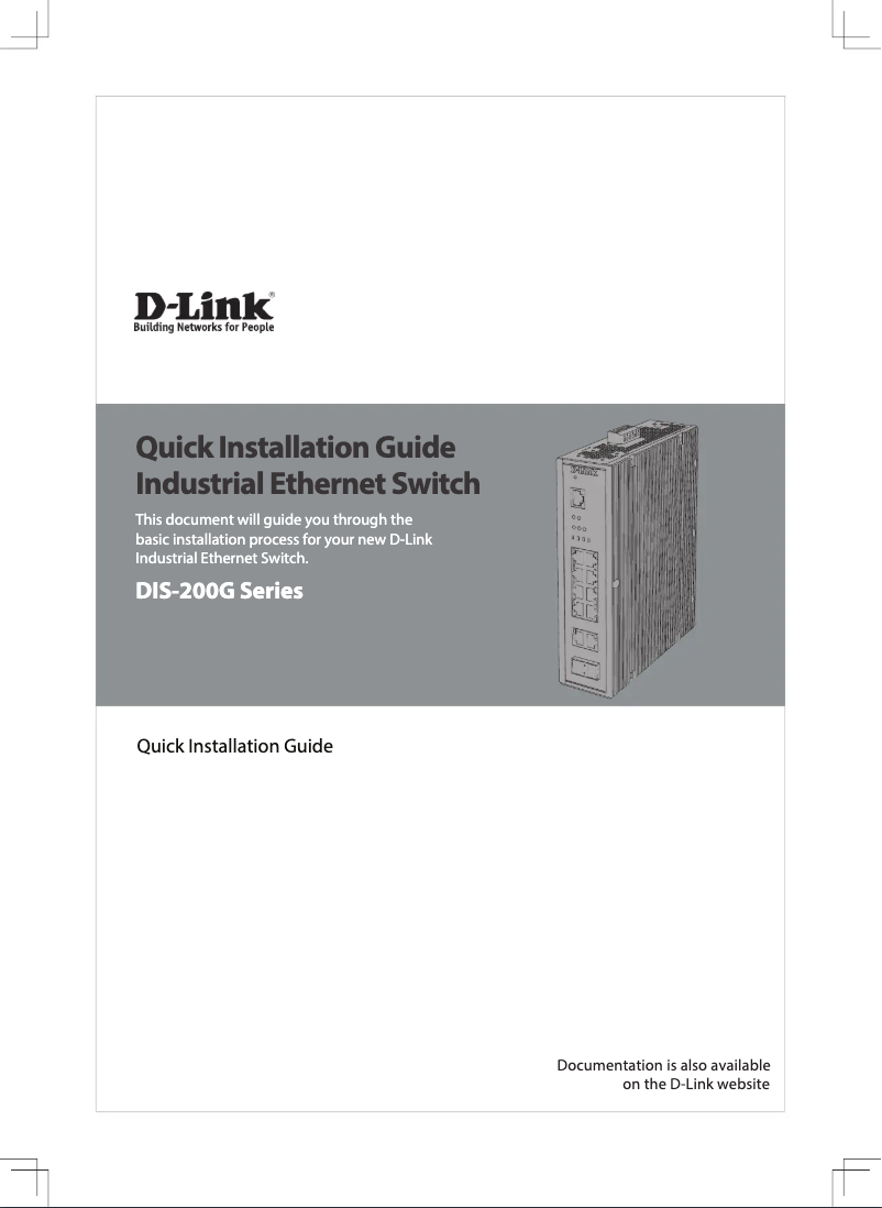 Page 1 of the manual Instruction Manual D-Link DIS-200G-12PS