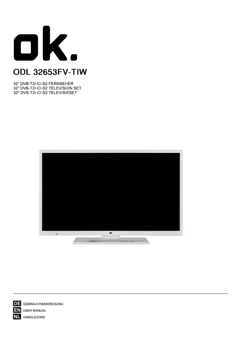 Page 1 de la notice Manuel utilisateur OK ODL 32653FV TIW