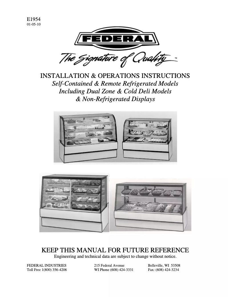 First page image of the manual for ITRSS6034-B18
