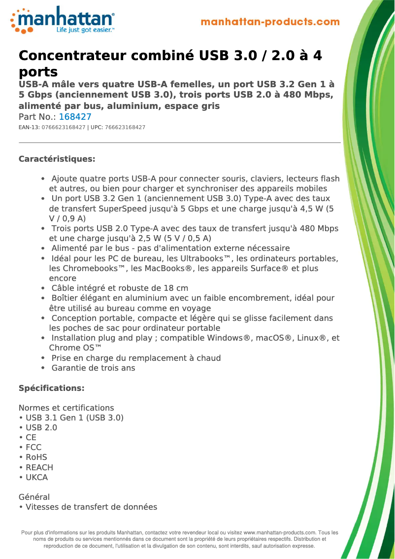 First page image of the manual for 168427