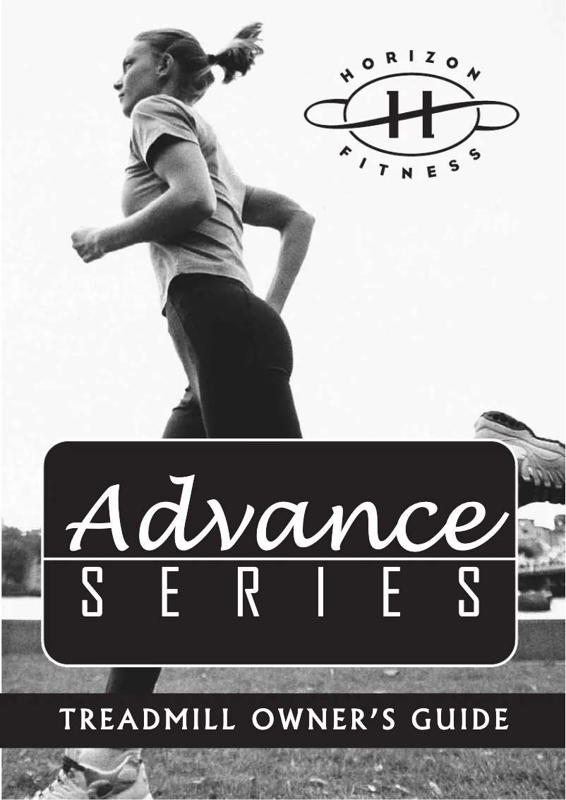 Page 1 de la notice Manuel utilisateur Horizon Fitness Advance 400