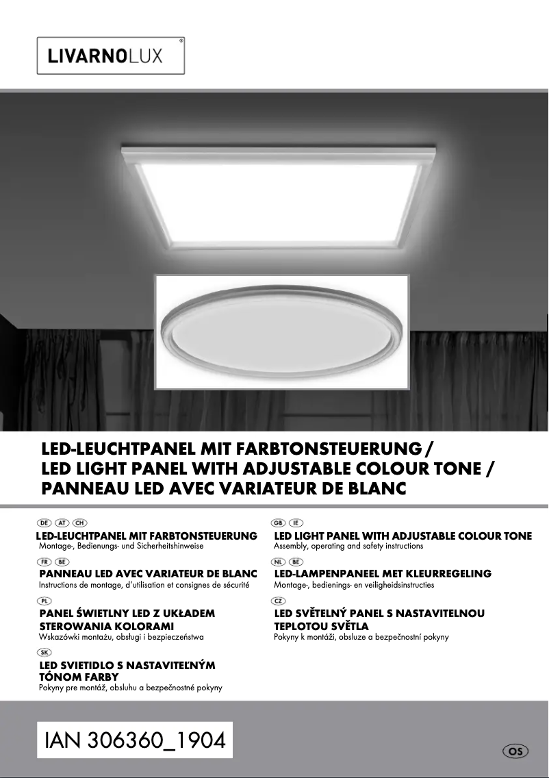 Page 1 of the manual User Manual Livarno Lux 14143506L