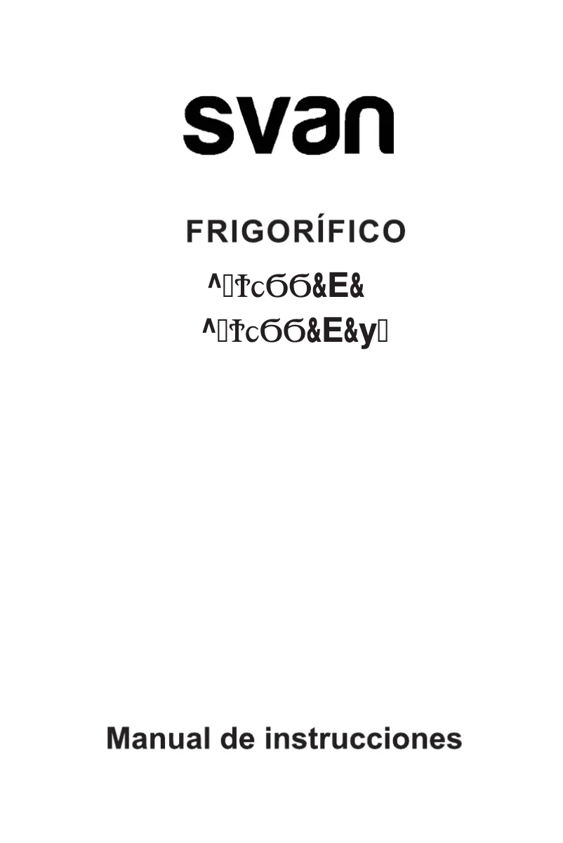 First page image of the manual for SC2600FNFX