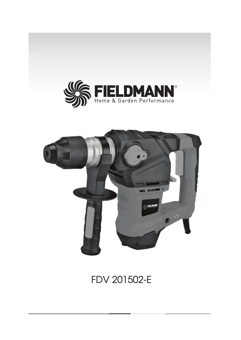 First page image of the manual for FDV 201502-E