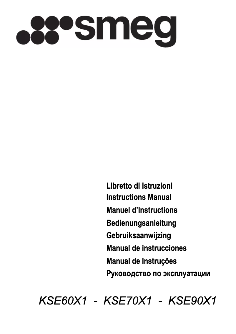 First page image of the manual for KSE60X1