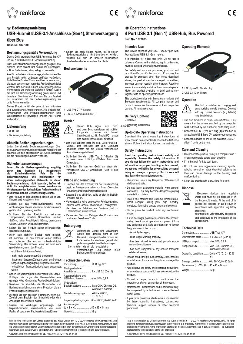 Page 1 of the manual User Manual Renkforce RF-3754006