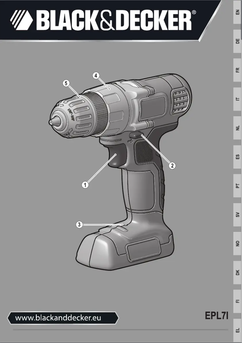 First page image of the manual for EPL7I