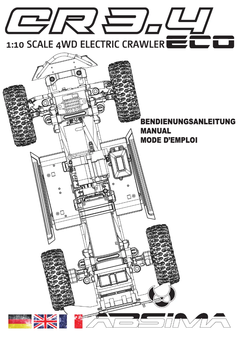 Page 1 of the manual User Manual Absima CR3.4