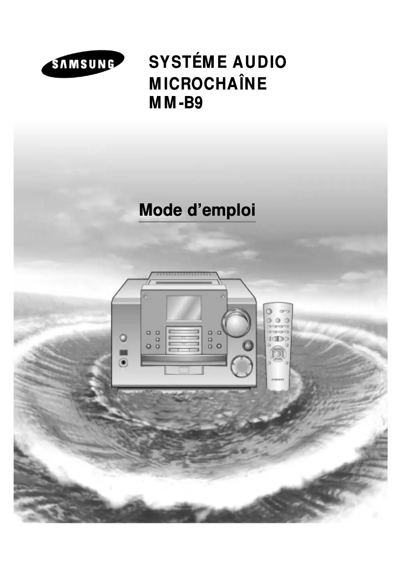 Page 1 of the manual User Manual Samsung MM-B9