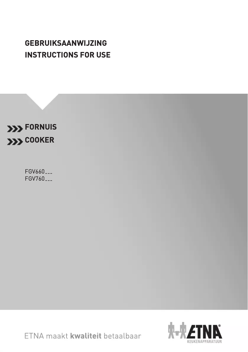 Page 1 of the manual User Manual Etna FGV660WIT