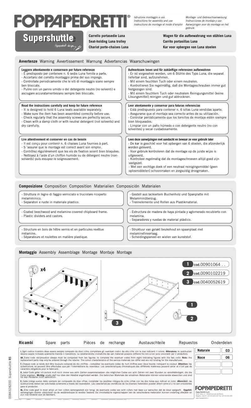 First page image of the manual for Supershuttle