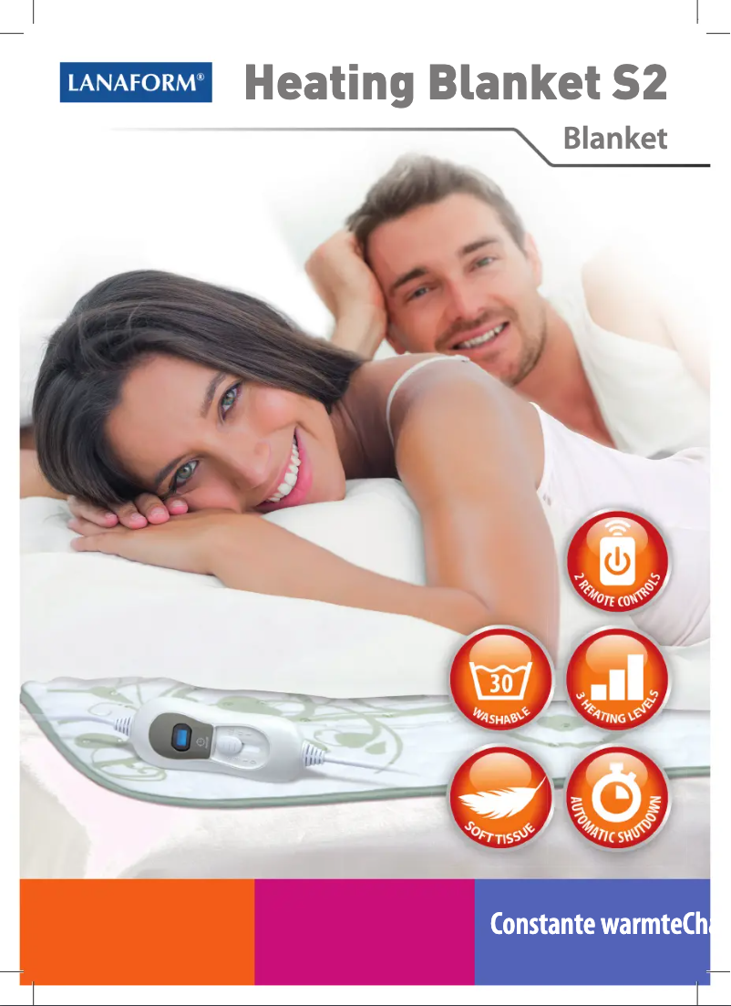 Page 1 de la notice Manuel utilisateur Lanaform Heating Blanket S2