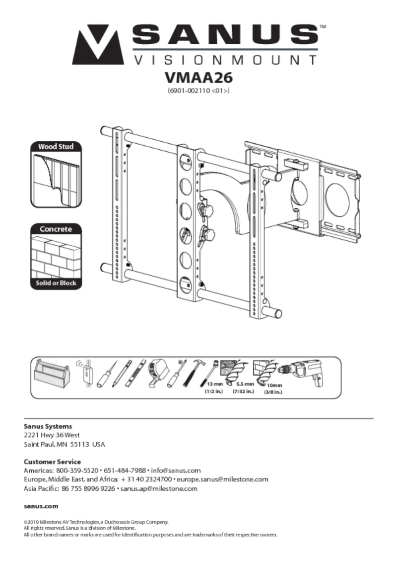 Page 1 of the manual User Manual Sanus VMAA26