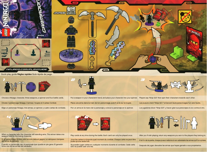Page 1 of the manual User Manual Lego NINJAGO 2256