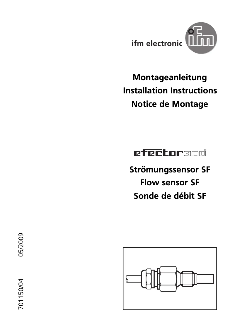 First page image of the manual for SF3005