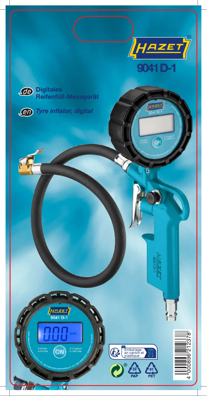 Page 1 of the manual User Manual Hazet 9041D-1