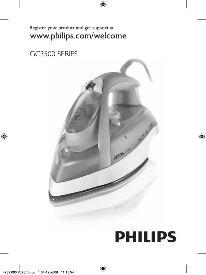 Page 1 of the manual User Manual Philips EasyCare GC3593