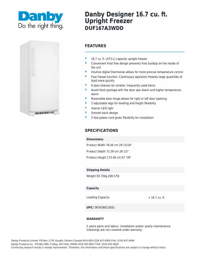 First page image of the manual for Designer DUFM101A2WDD