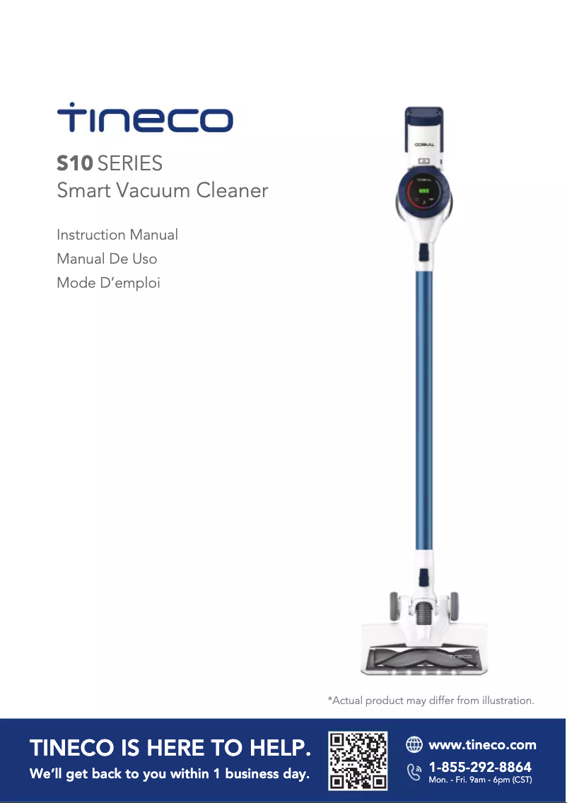 Page 1 of the manual User Manual Tineco S10