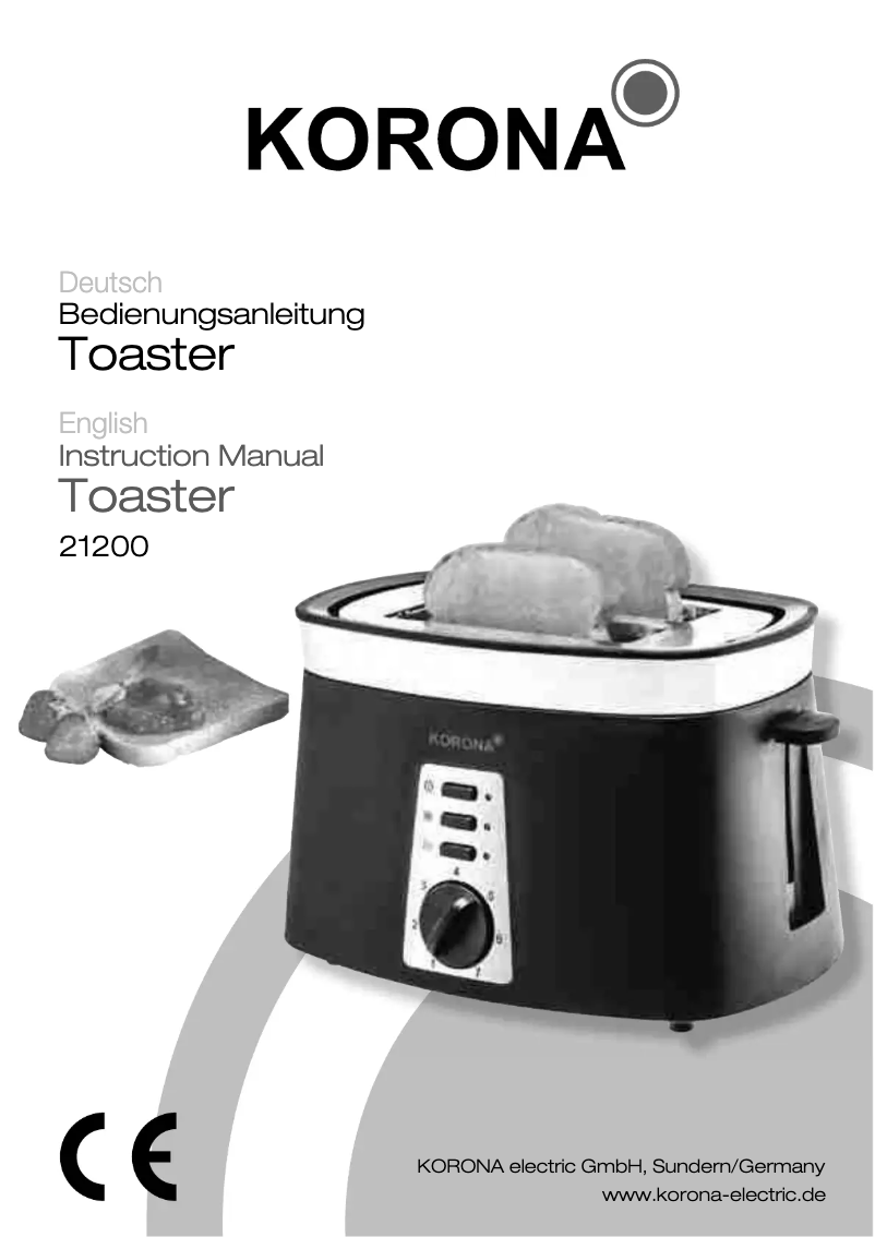 Page 1 of the manual User Manual Korona 21200