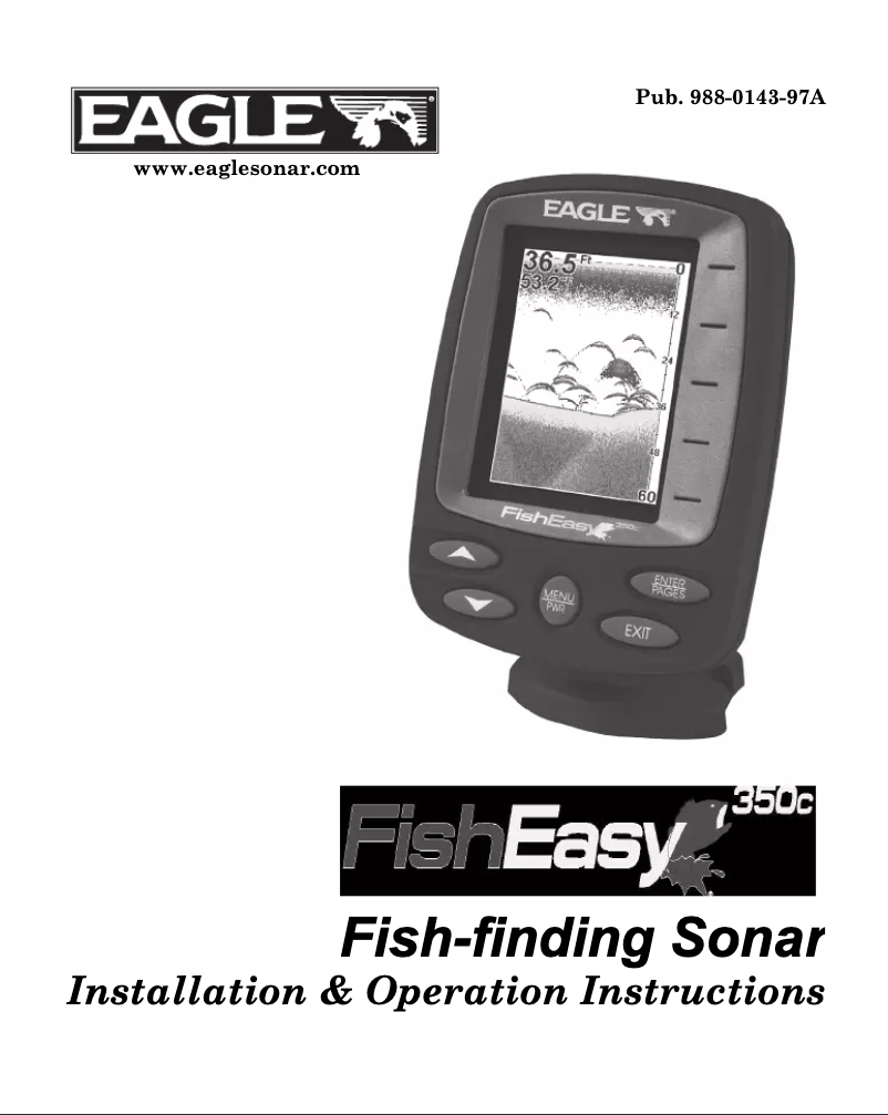 Page 1 of the manual User Manual Eagle FishEasy 350C Portable