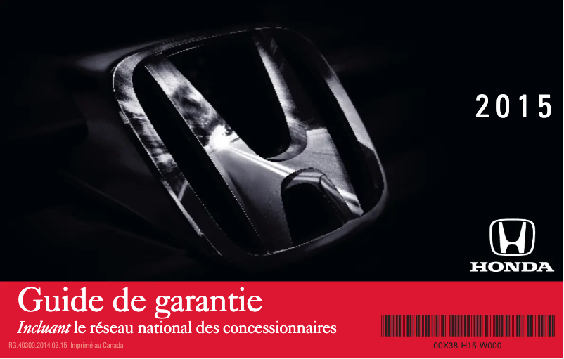 First page image of the manual for Accord Hybrid (2015)