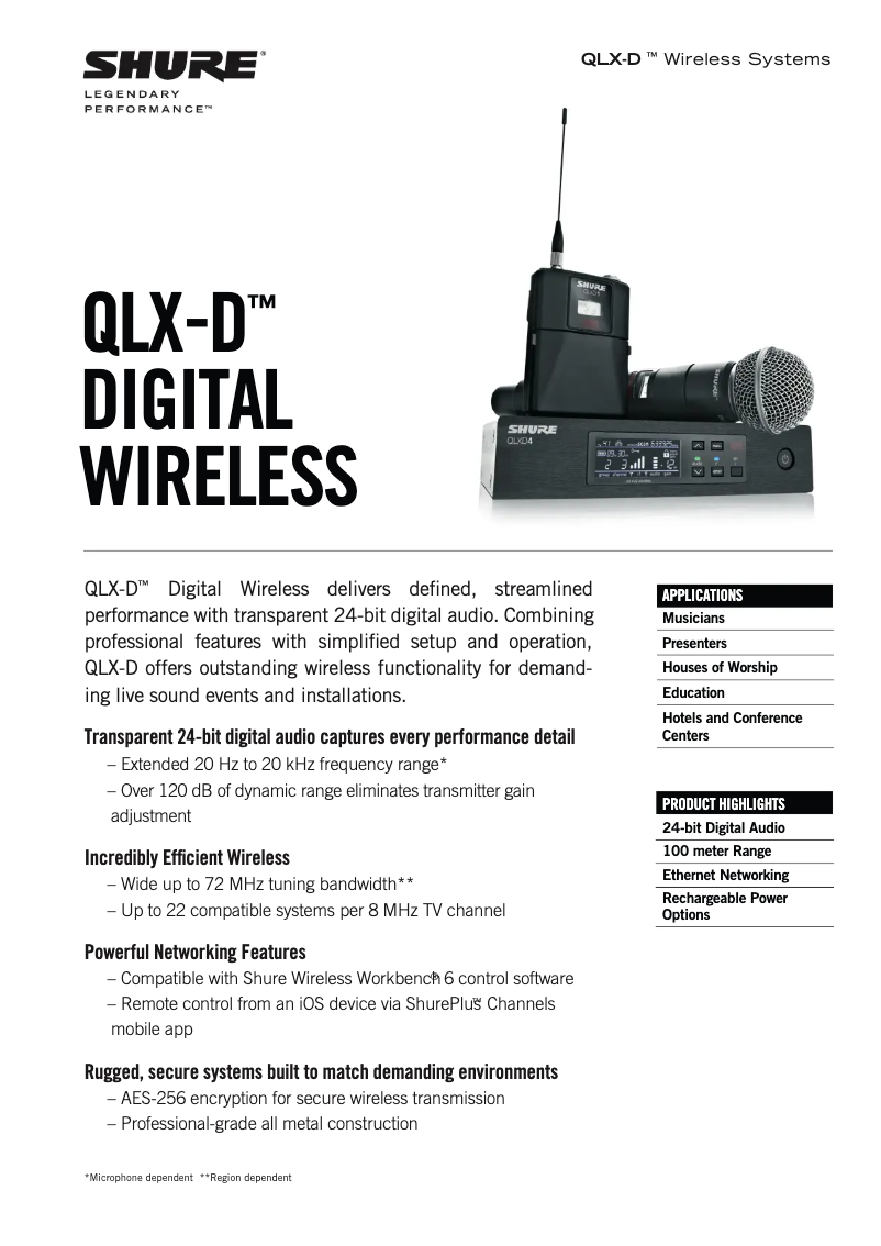 First page image of the manual for QLX-D