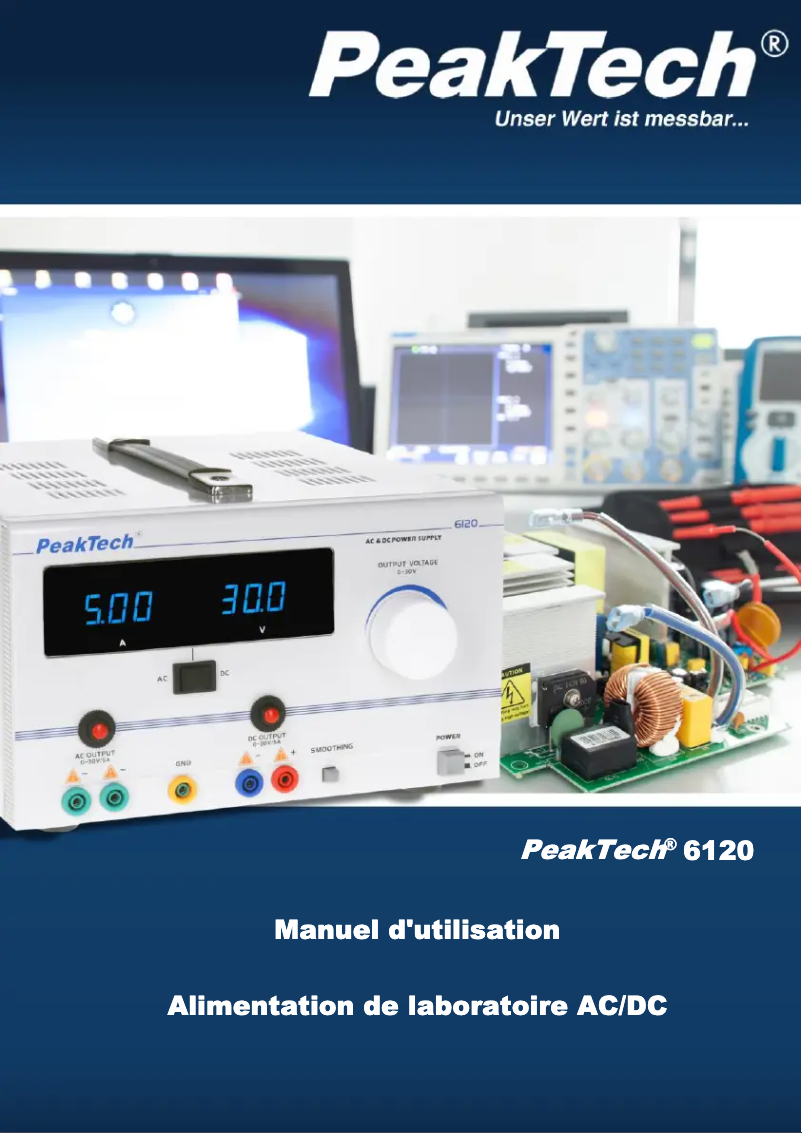 First page image of the manual for 6120