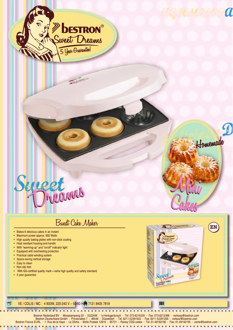 Image de la première page du manuel de l'appareil Sweet Dreams AGHM200P