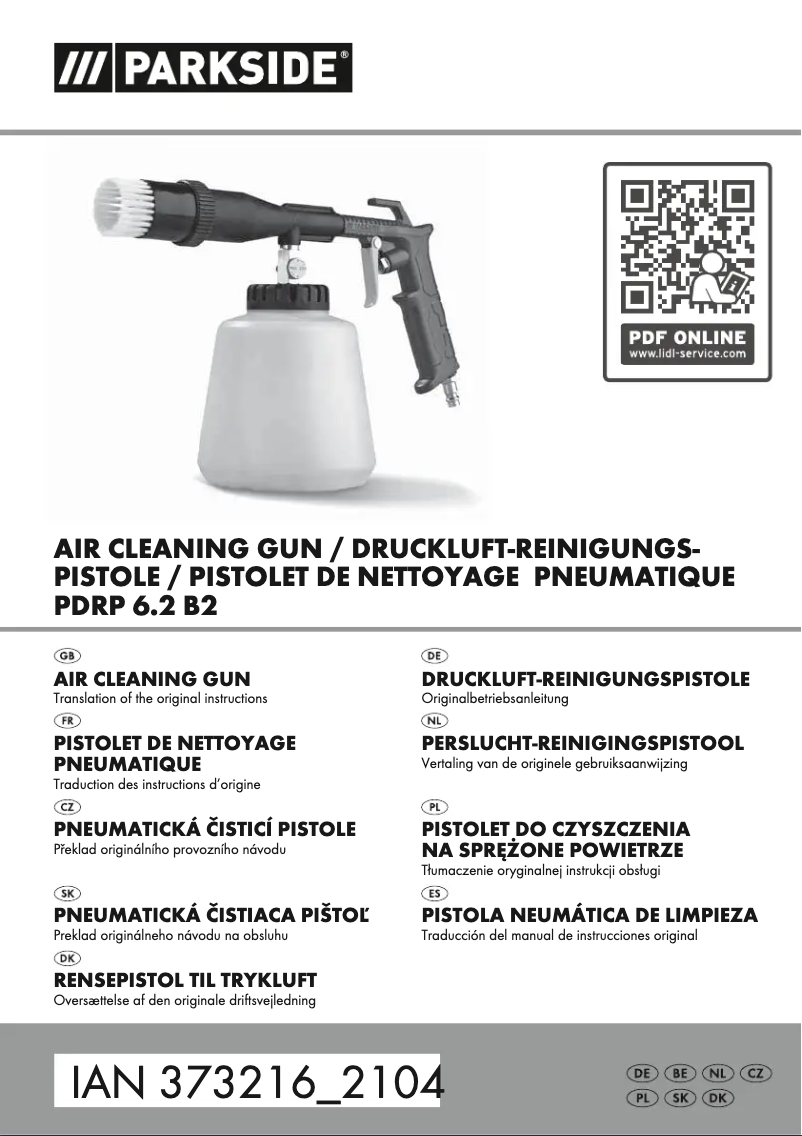 Page 1 of the manual User Manual Parkside PDRP 6.2 B2