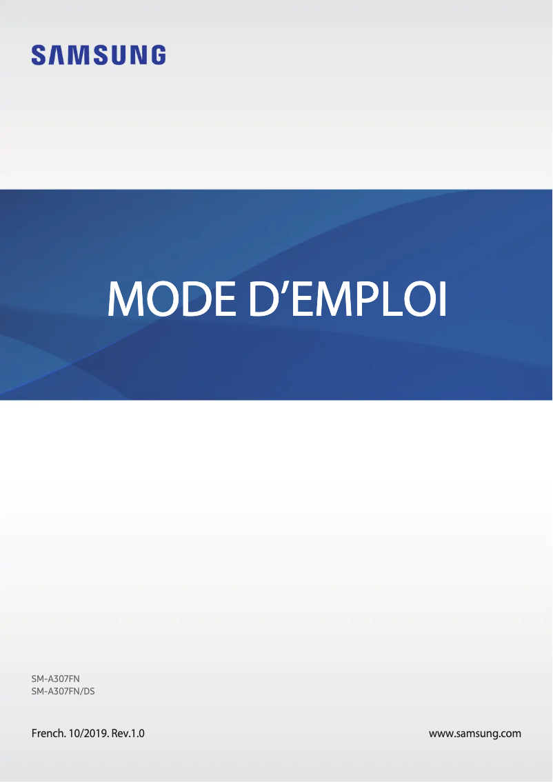 Page 1 of the manual User Manual Samsung Galaxy A30s