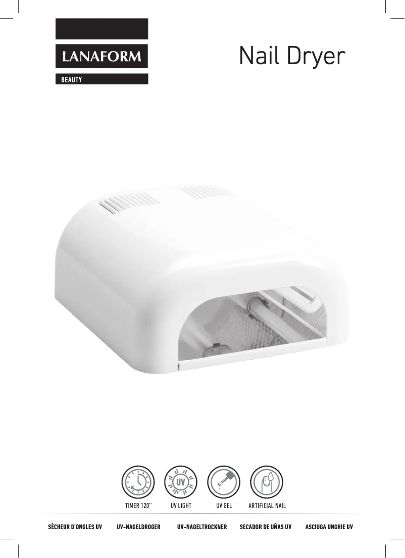 First page image of the manual for Nail Dryer