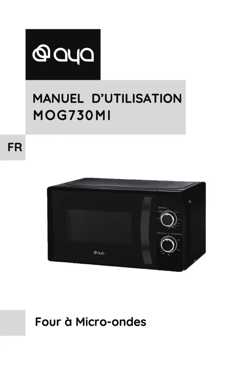 First page image of the manual for MOG730MI