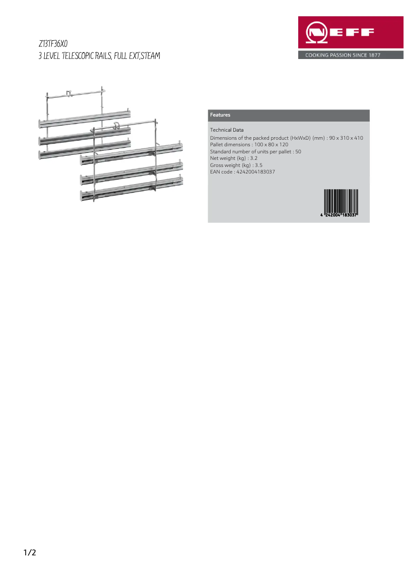First page image of the manual for Z13TF36X0
